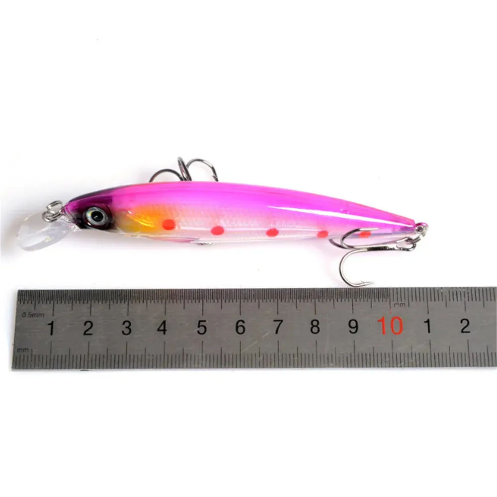 10pcs Set of Wobbler Minnow Fishing Lures