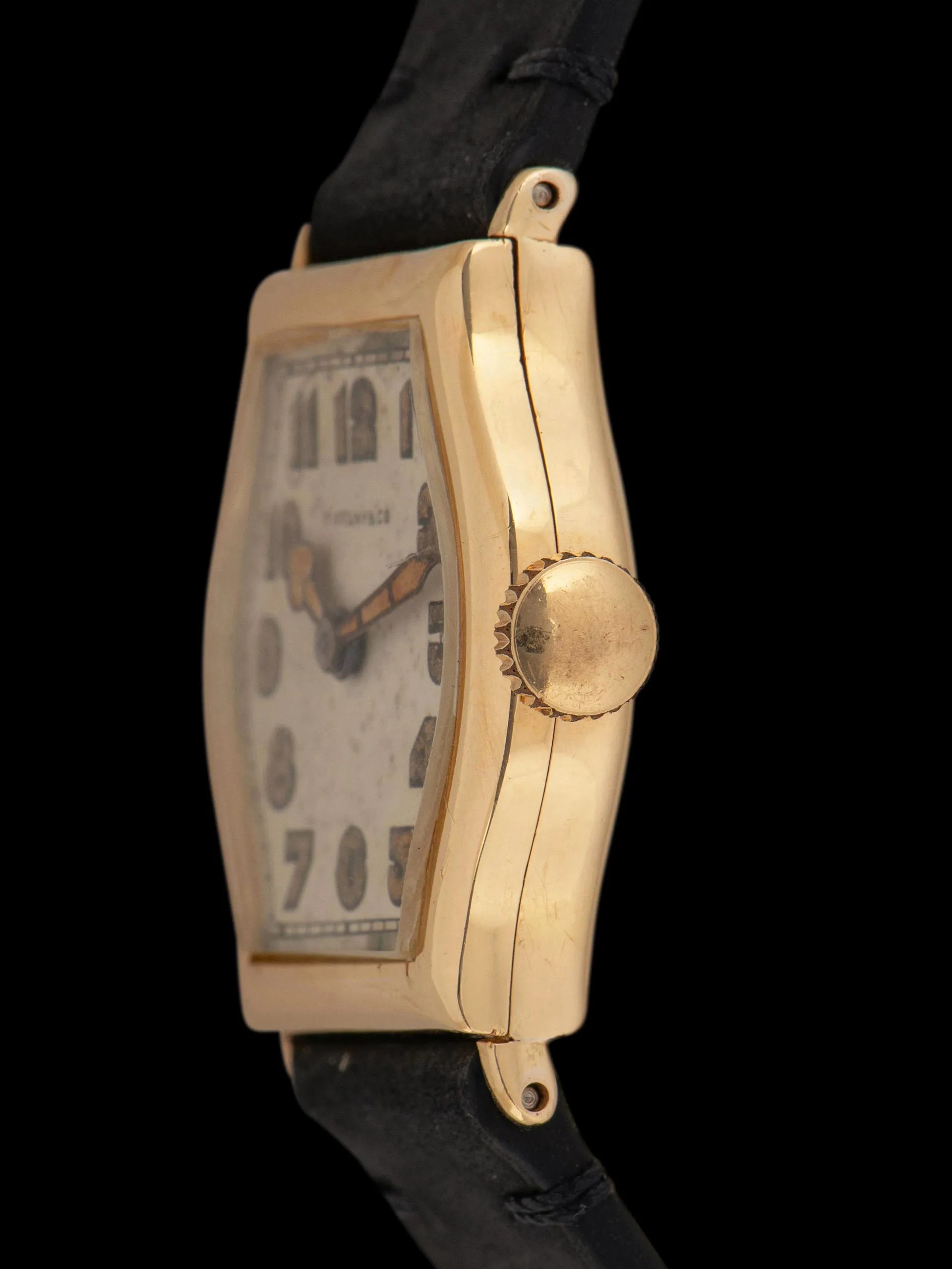 1930s Tiffany & Co. 18K YG 'Tortue-Style' Dress Watch By IWC