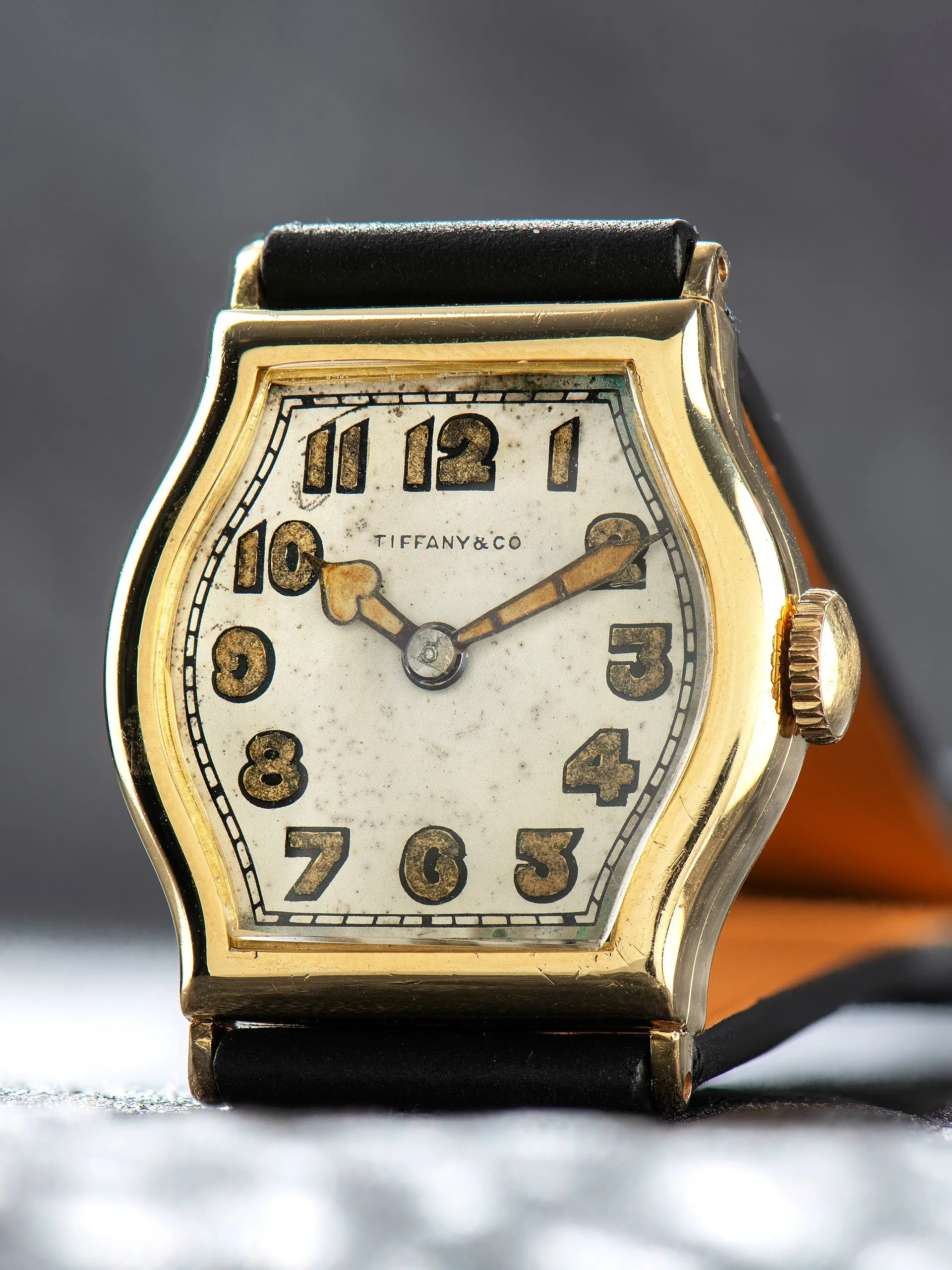 1930s Tiffany & Co. 18K YG 'Tortue-Style' Dress Watch By IWC