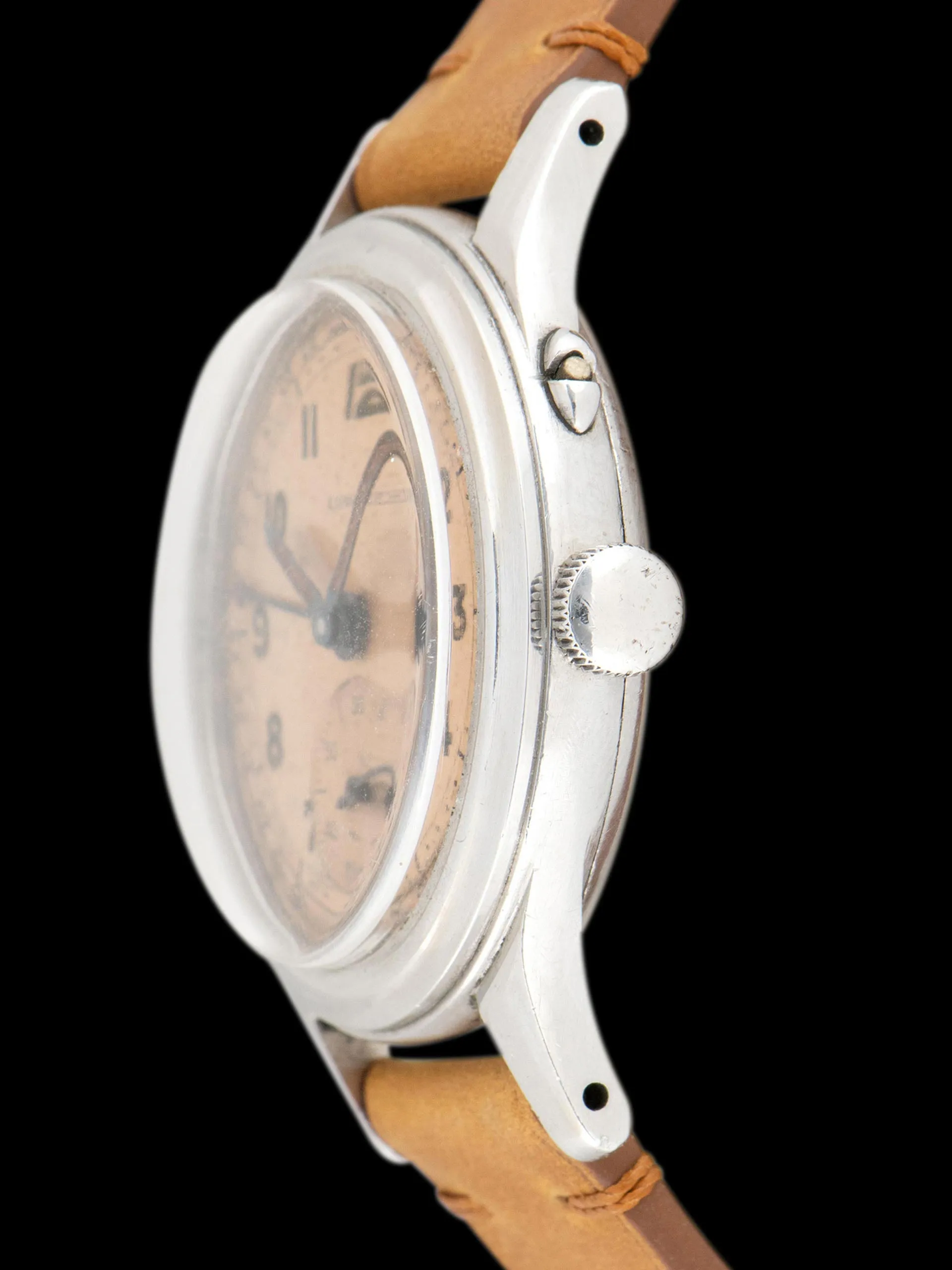 1945 Longines 'Pointer Date' (Ref. 5412) Salmon Dial