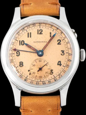 1945 Longines 'Pointer Date' (Ref. 5412) Salmon Dial