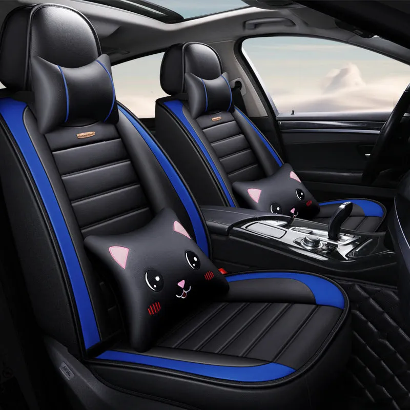 2021 New Leather Cartoon Car Seat Cushion - High Quality, Exquisite Craftsmanship