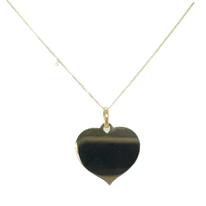 9ct Yellow Gold Heart Pendant