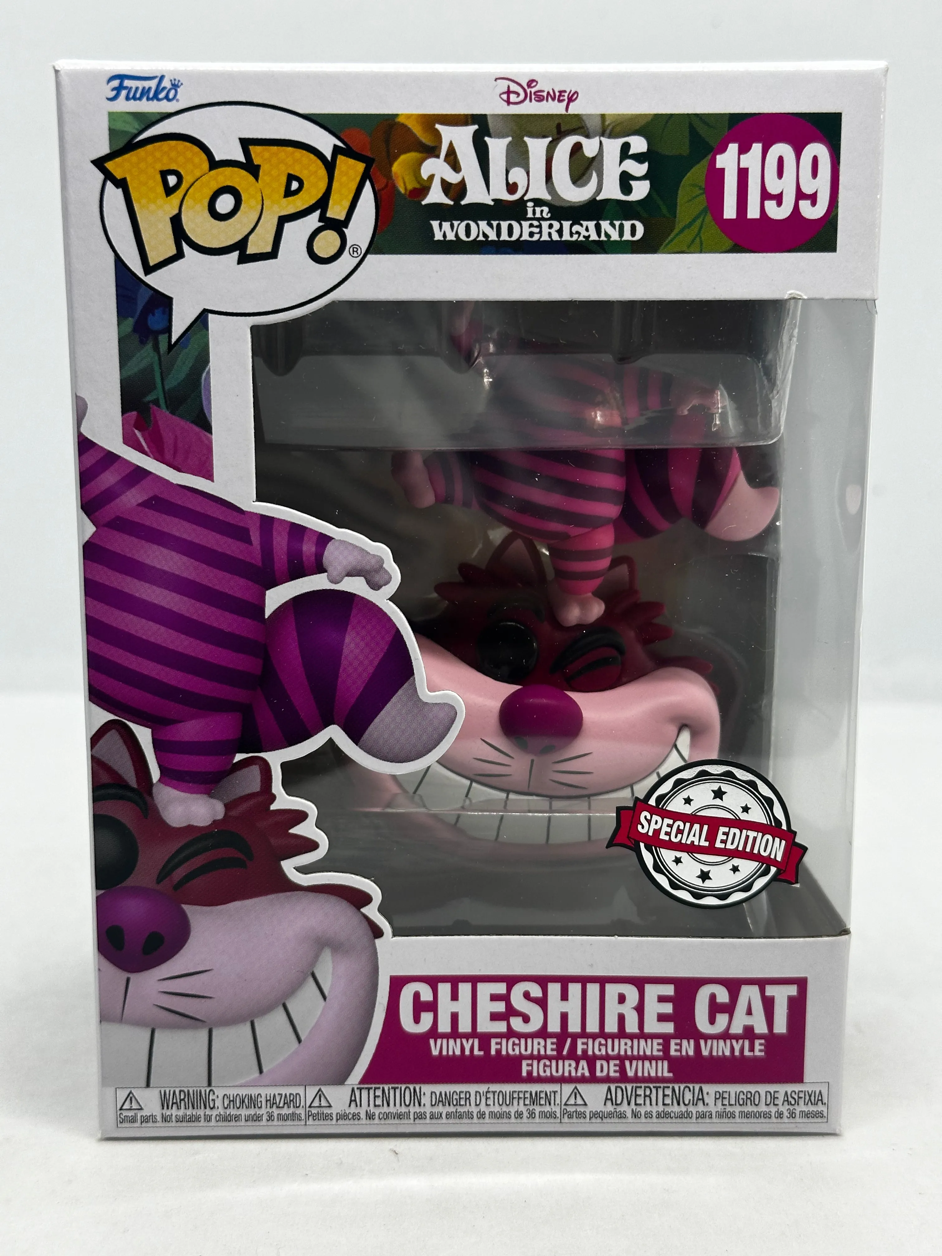 Alice in Wonderland (1951) - Cheshire Cat (Upside Down) 70th Anniversary #1199 Pop! Vinyl