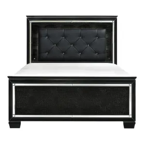 Allura Full Panel Bed in Black 1916FBK-1*