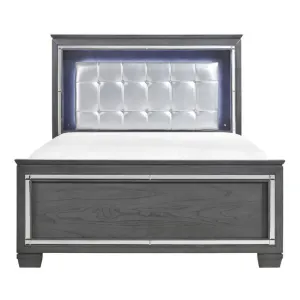 Allura Full Panel Bed in Gray 1916FGY-1*