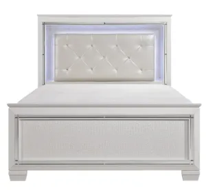 Allura Full Panel Bed in White 1916FW-1*