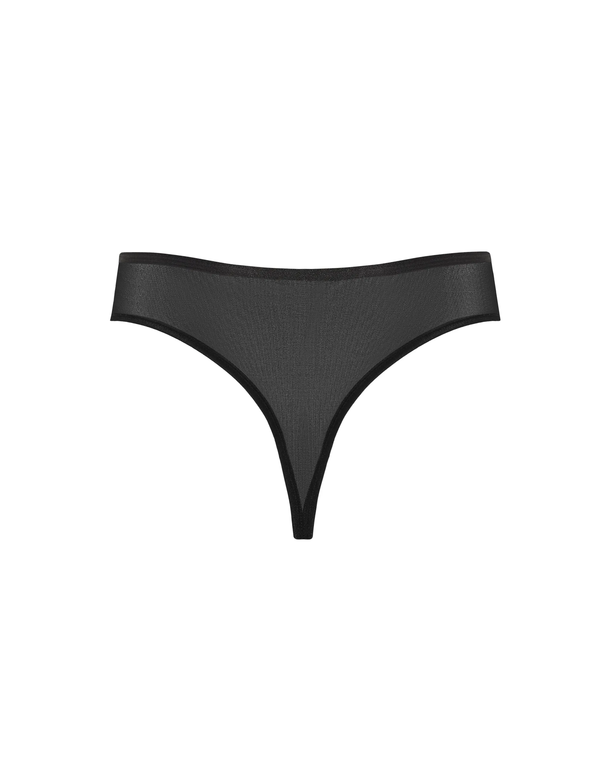 Alya Eco High-Waist Thong Black