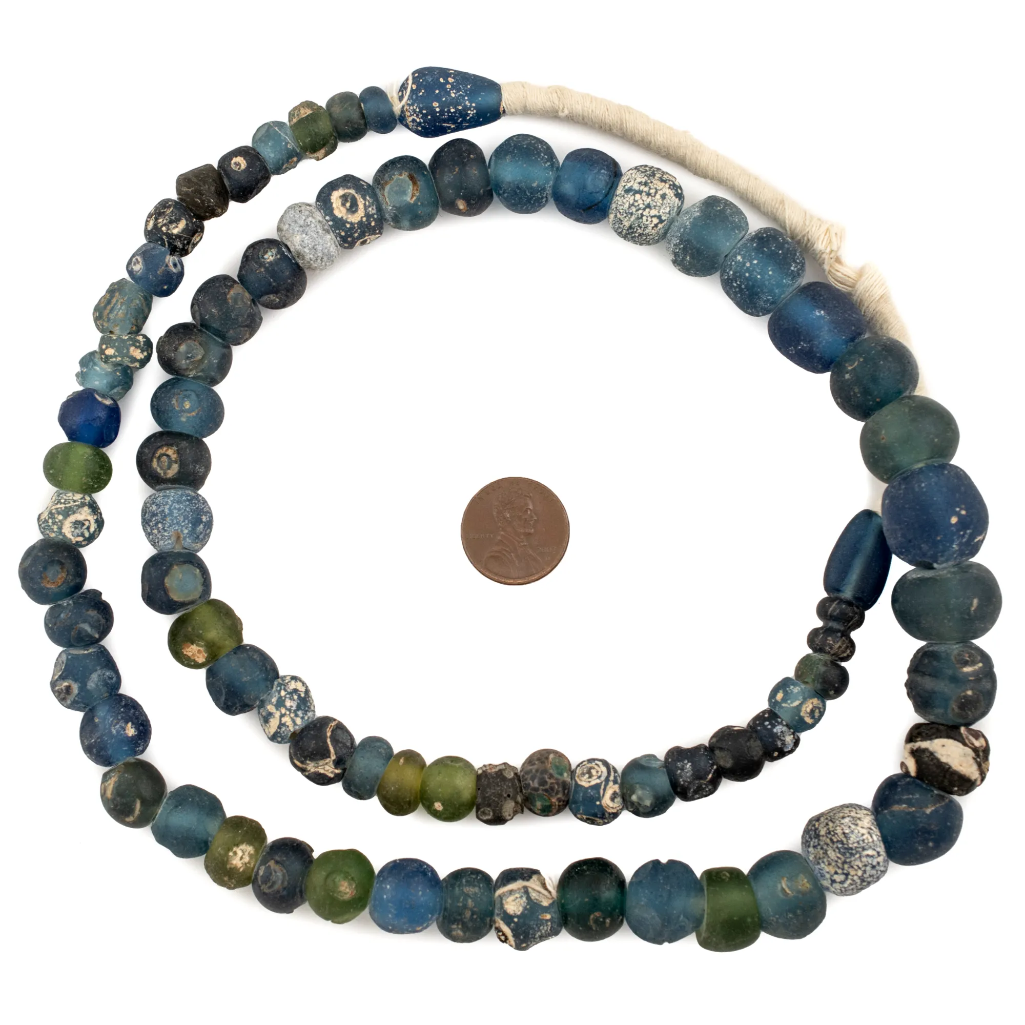 Ancient Roman Eye Beads from Mali #2218