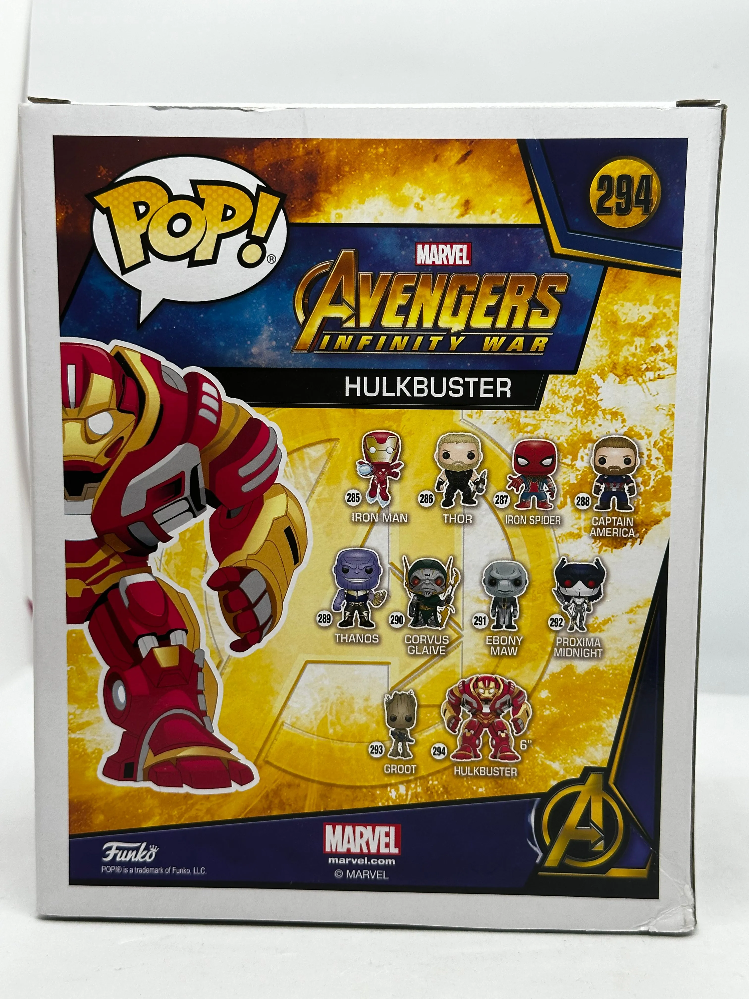 Avengers: Infinity War - Hulkbuster #294 6” Pop! Vinyl