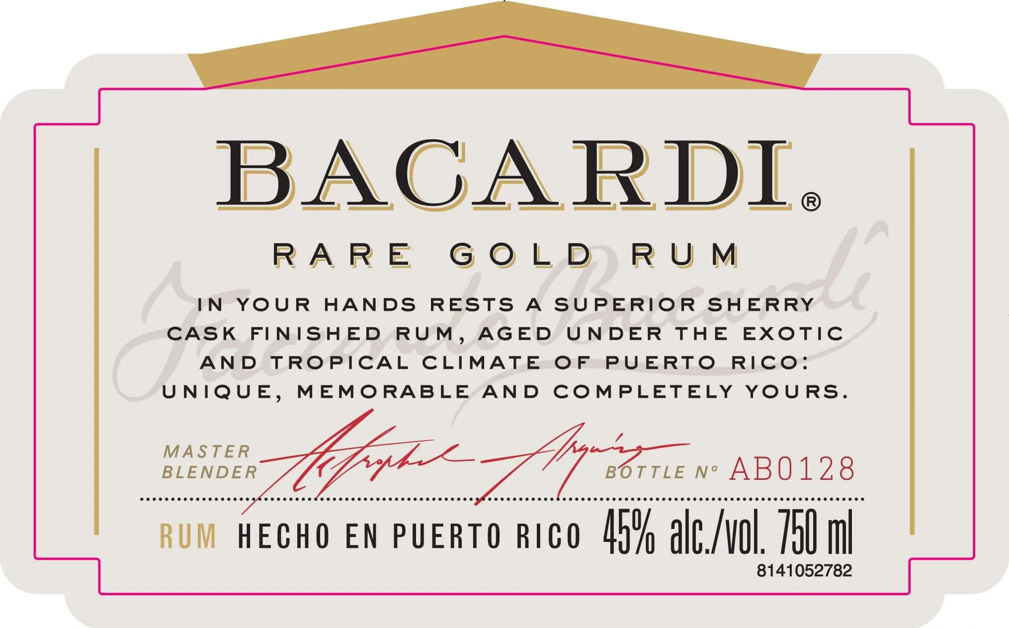 Bacardí Rare Gold Rum Sherry Cask Finished