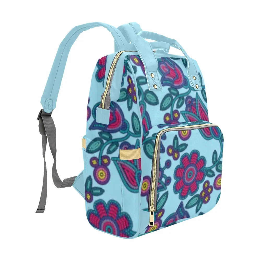 Beaded Nouveau Marine Multi-Function Diaper Backpack/Diaper Bag