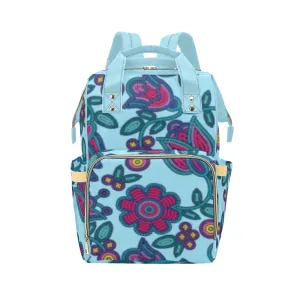 Beaded Nouveau Marine Multi-Function Diaper Backpack/Diaper Bag