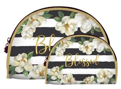 Blessed & magnolias cosmetic bags duo set bag