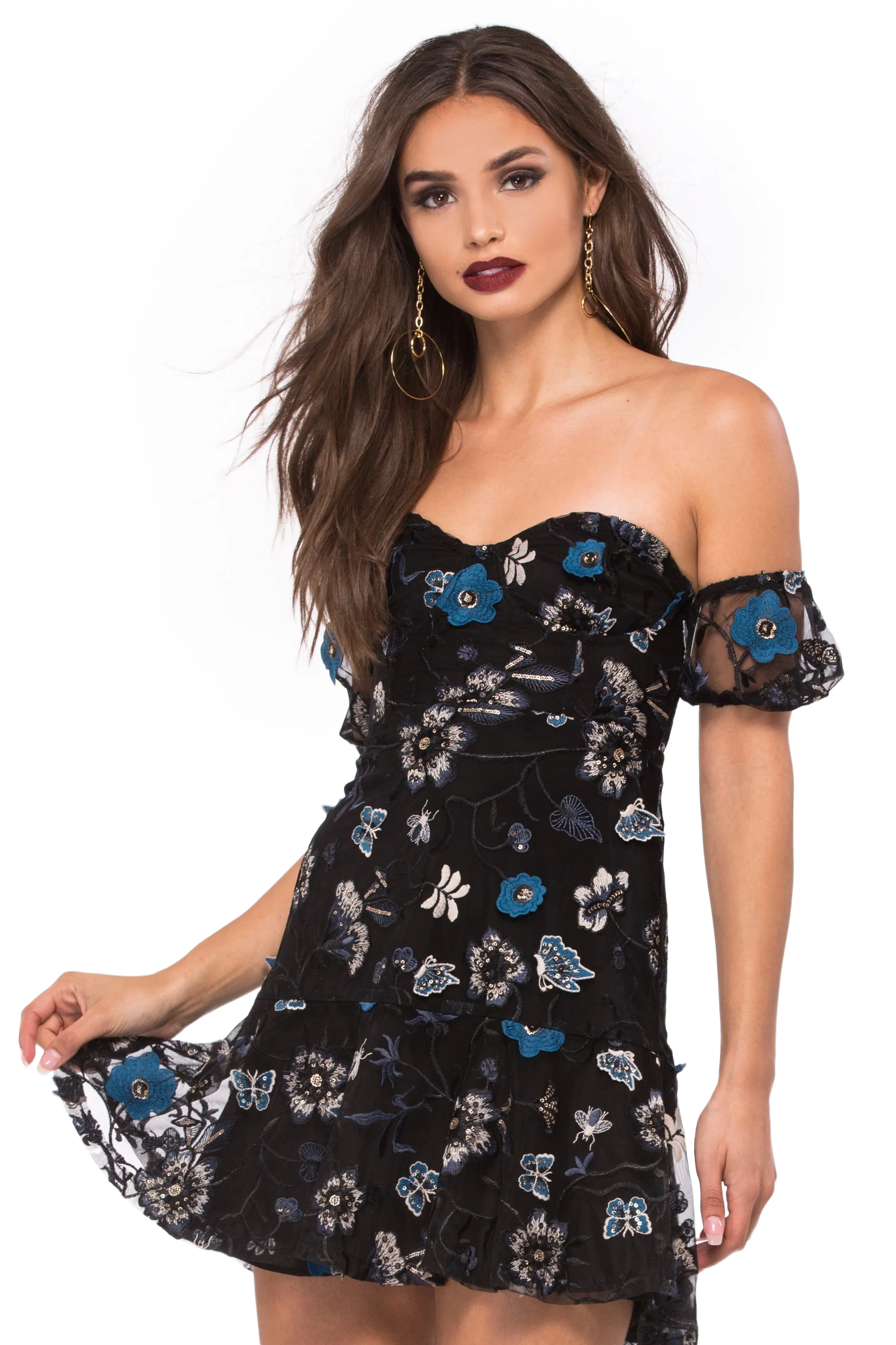 Botanic Strapless Dress