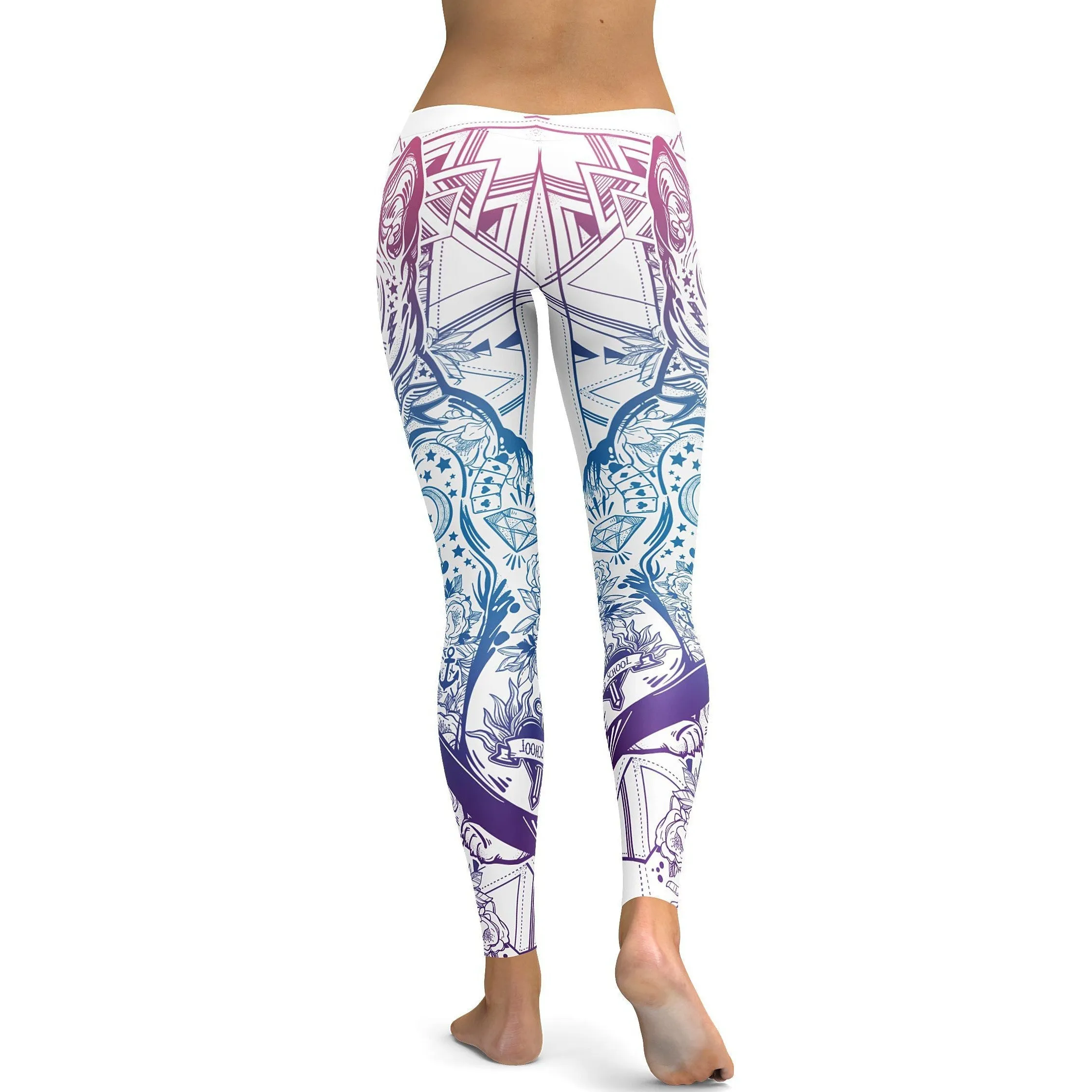 Bright White Cat Leggings