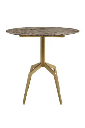 Brown Marble Round Dining Table | Versmissen Razor