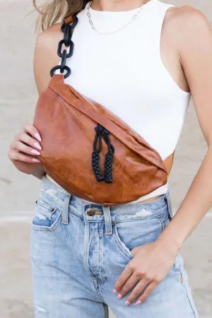 Bryce Chunky Chain Sling Crossbody Bag