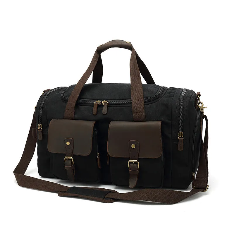 Canvas Retro Travel Bag Men Casual Canvas Tote Bag Canvas Shoulder Messenger Travel Bag