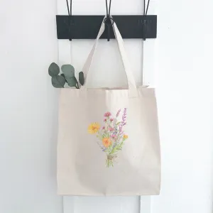 Canvas Tote Bag - Wildflower Bouquet