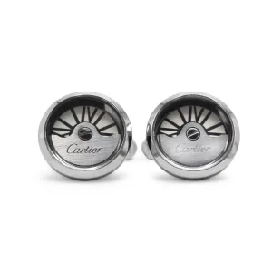 Cartier Oscillating Weight Cufflinks,Palladium-finish Sterling Silver