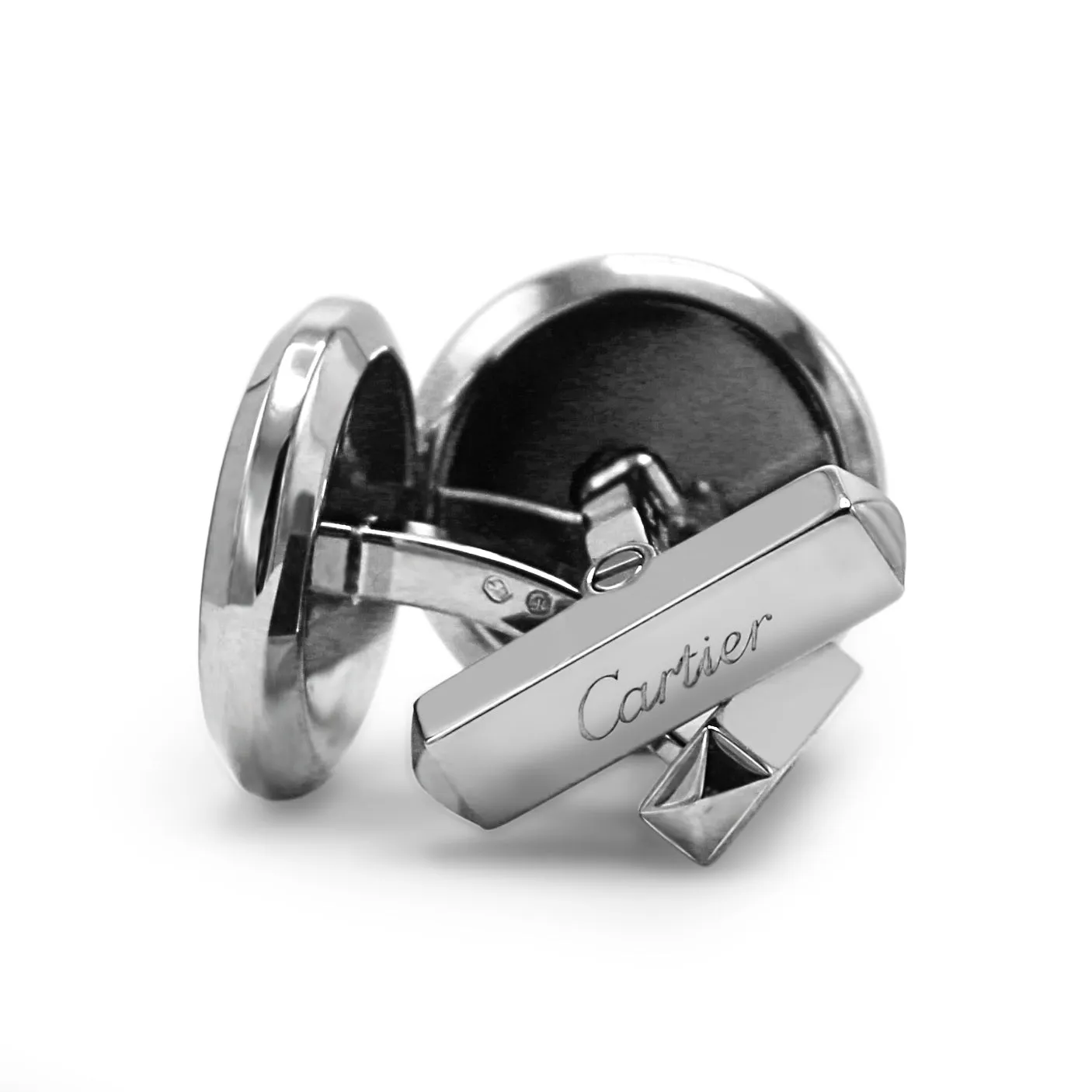 Cartier Oscillating Weight Cufflinks,Palladium-finish Sterling Silver