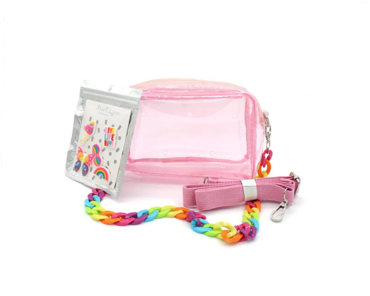 Charm Pack Purse with Rainbow Chain