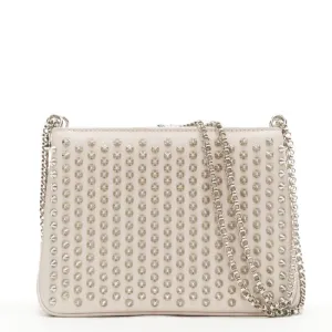 CHRISTIAN LOUBOUTIN Triloubi studded trio gusset shoulder chain crossbody bag