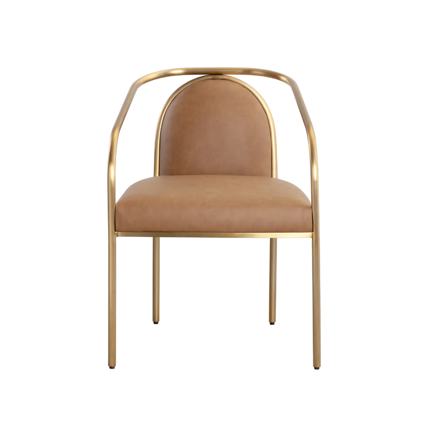 Cicero Cognac Dining Arm Chair