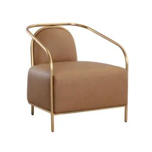 Cicero Cognac Lounge Chair