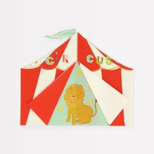 Circus Shaped Big Top Napkins (x 16)