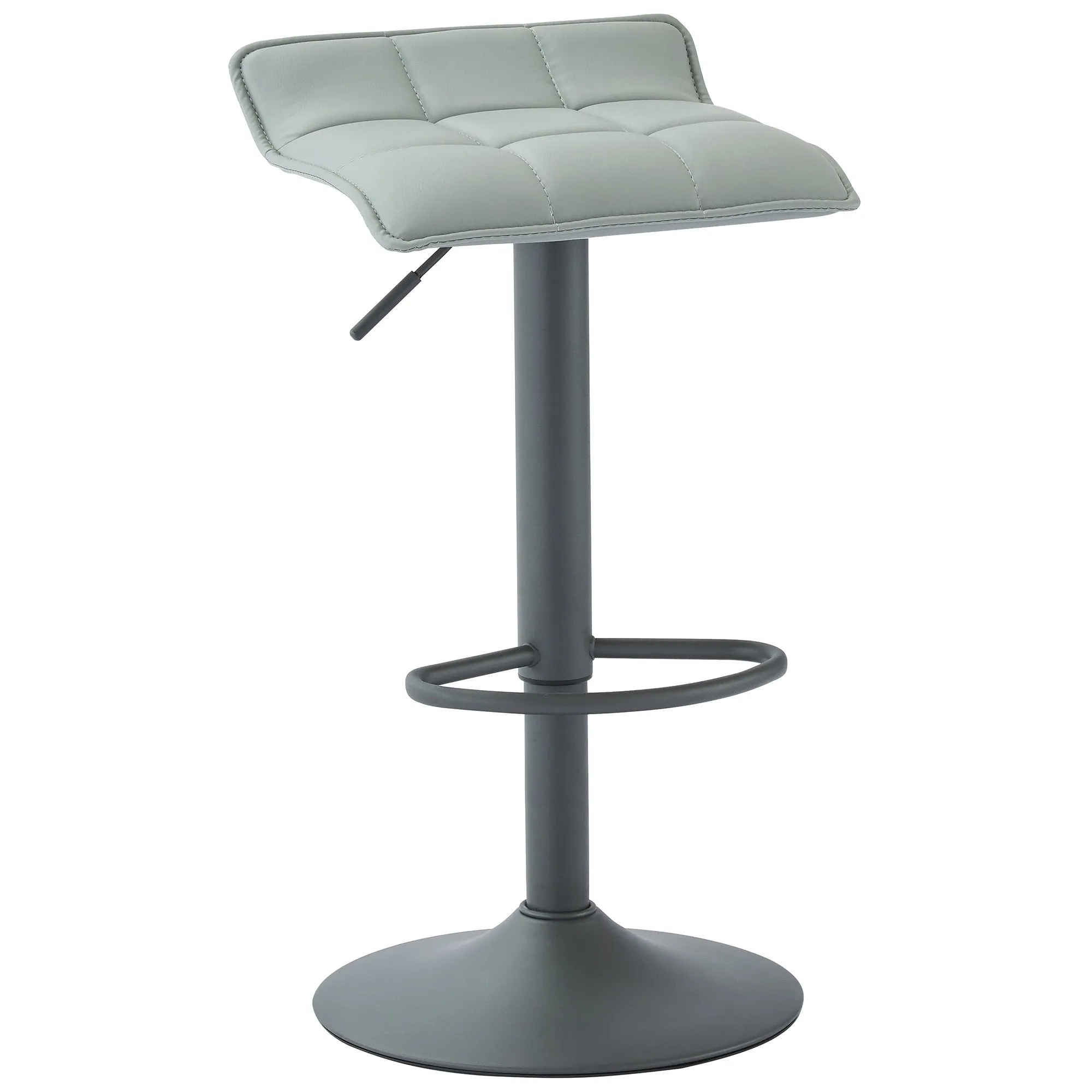 Comet-Air Lift Stool-Grey Faux Leather