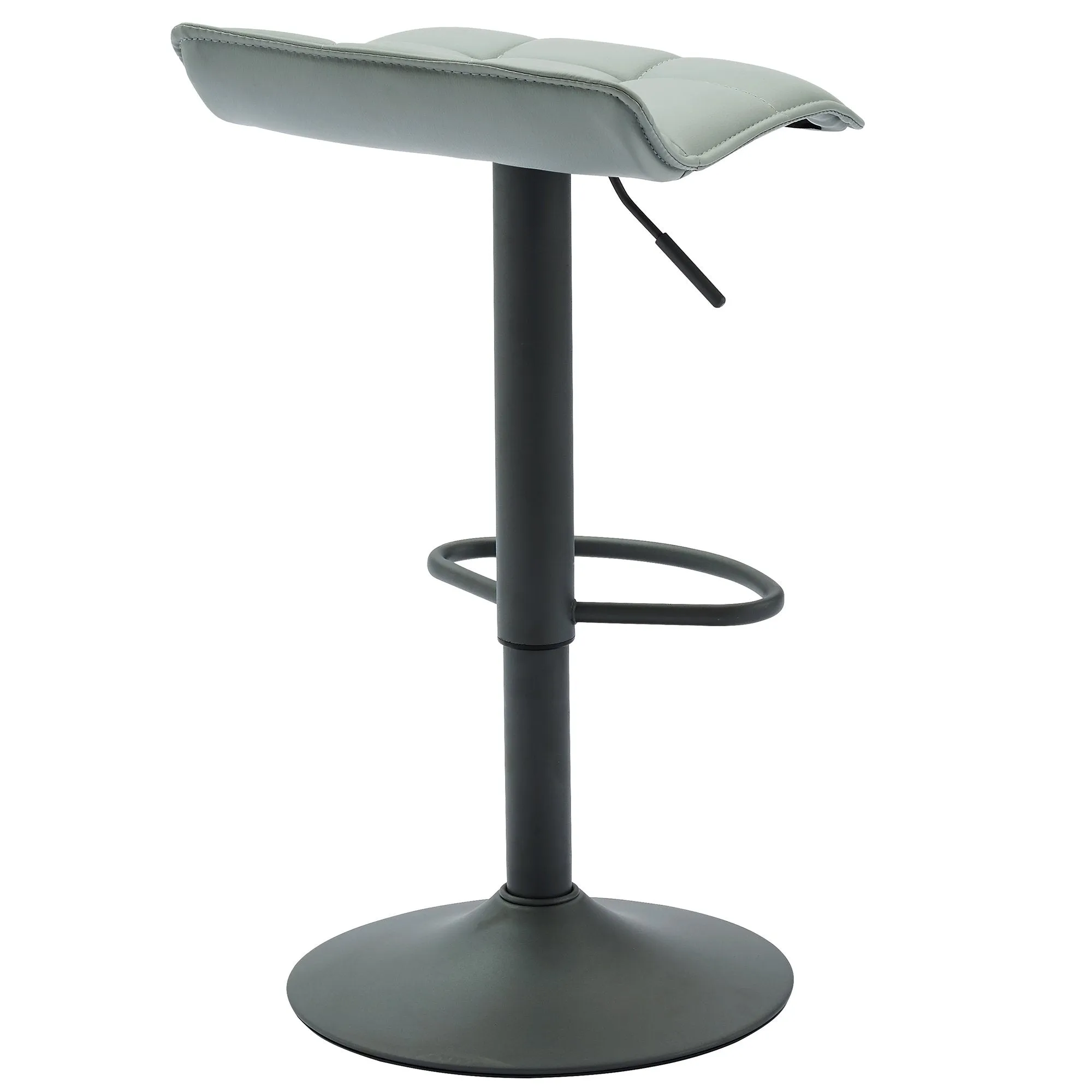 Comet-Air Lift Stool-Grey Faux Leather