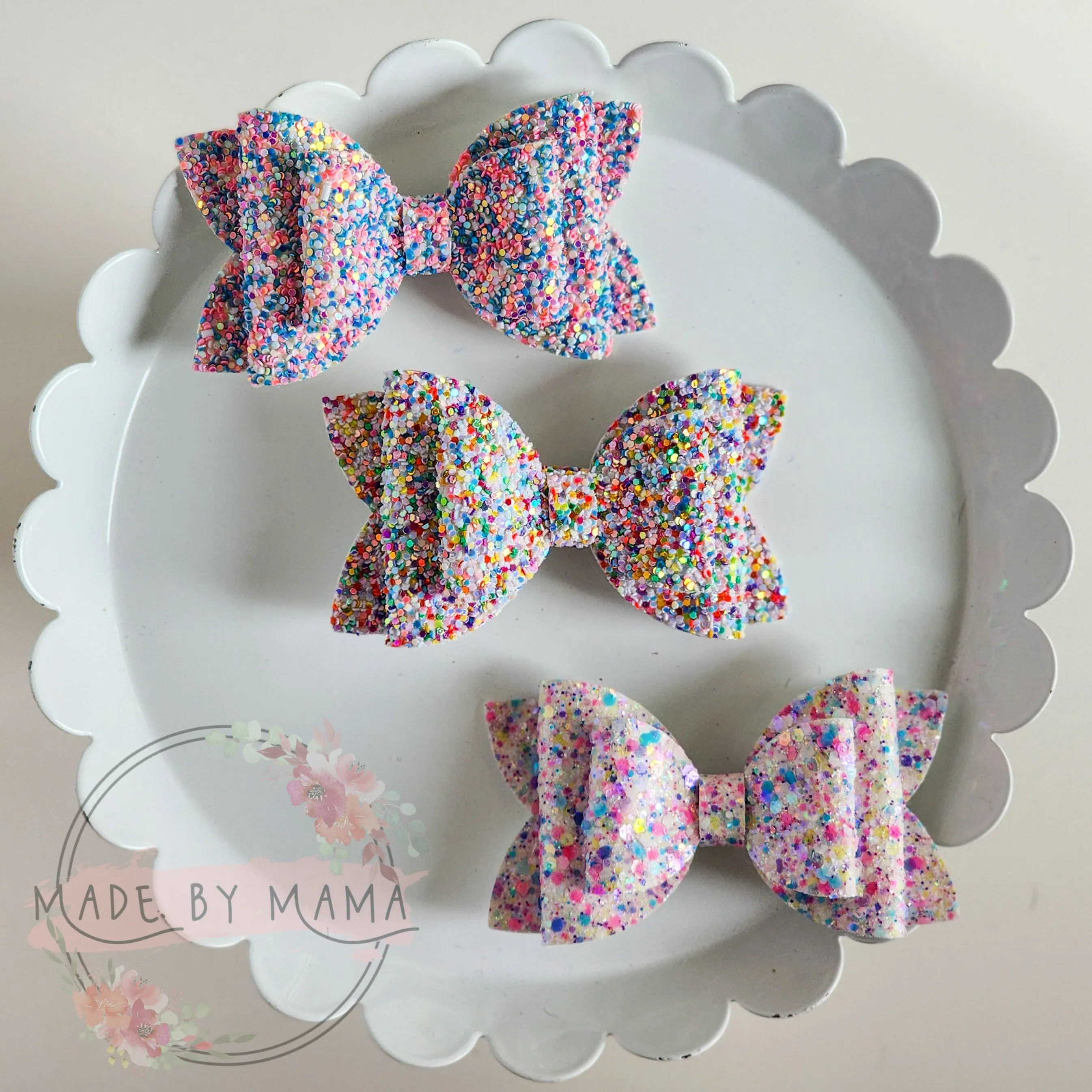 Confetti Glitter Bows