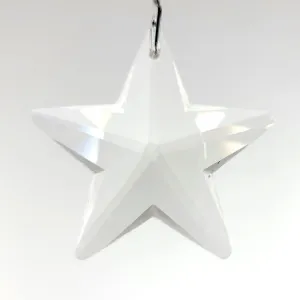 Crystal Star Ornament Faceted Crystal Star 43mm Clear Amazing Brilliance