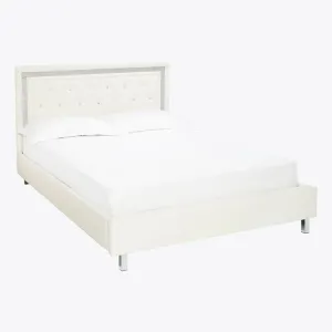 Crystalle 5.0 Kingsize Bed White