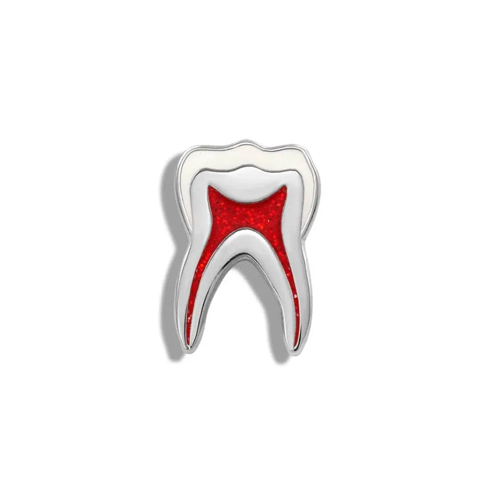 Dentist enamel pins Medical Cute Tooth Shape Brooch Zinc Alloy Gold Color Pin Dentist Nurse Enamel Badge Women Gift