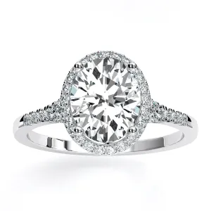 Desert Rose - Oval Diamond Engagement Ring