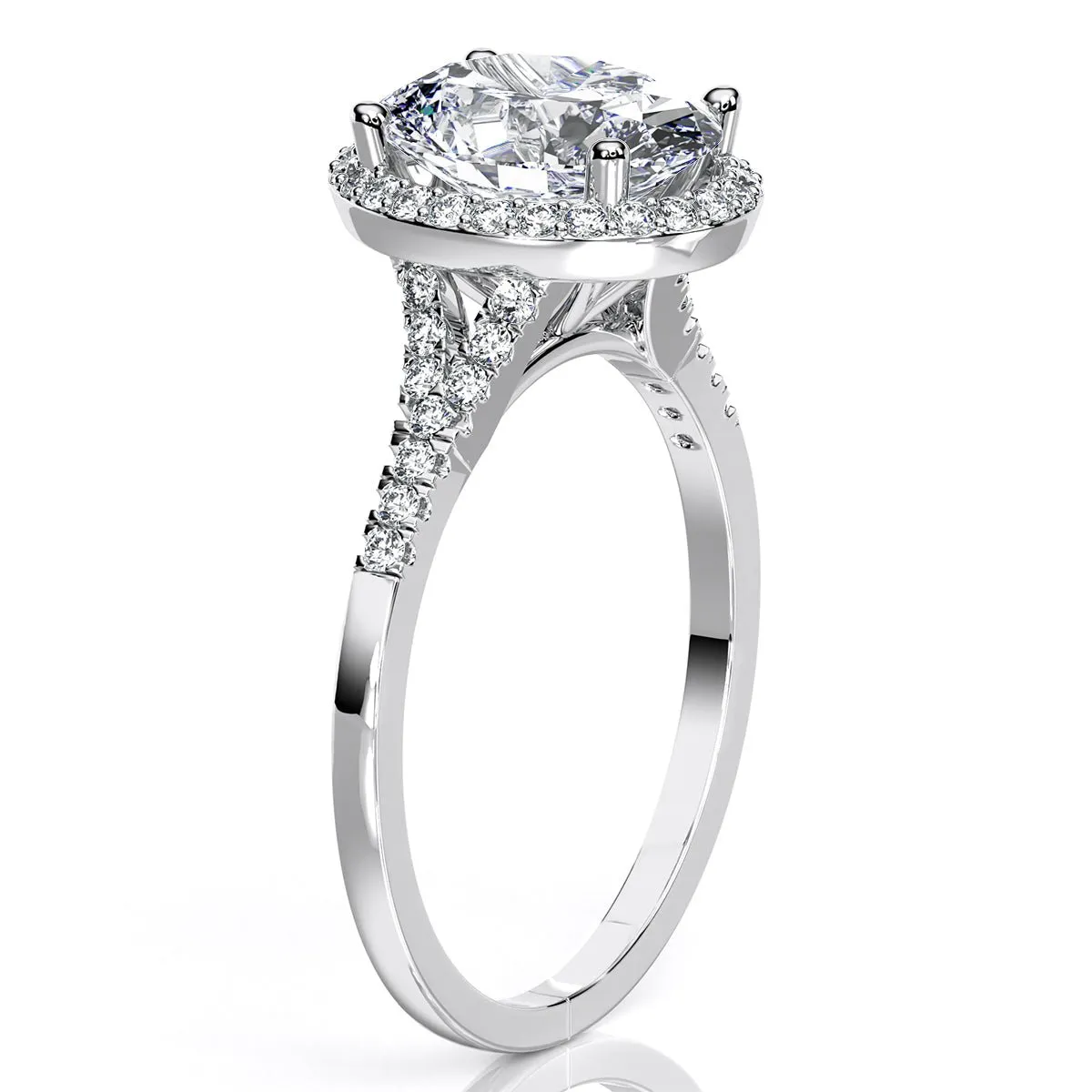 Desert Rose - Oval Lab Diamond Engagement Ring (IGI Certified)