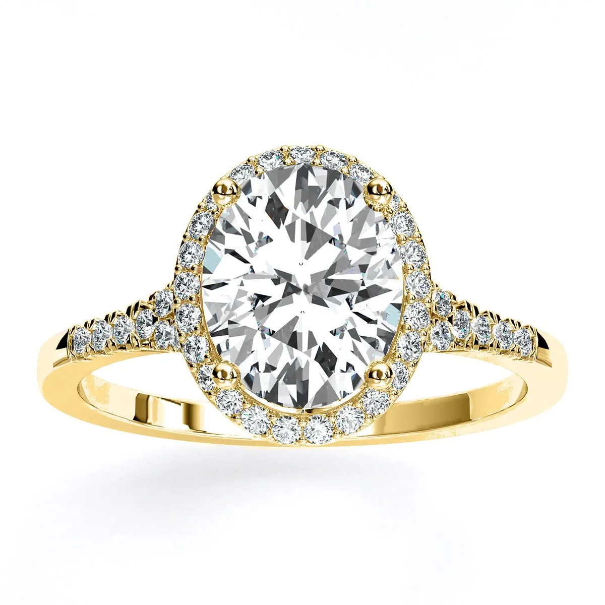 Desert Rose - Oval Lab Diamond Engagement Ring (IGI Certified)