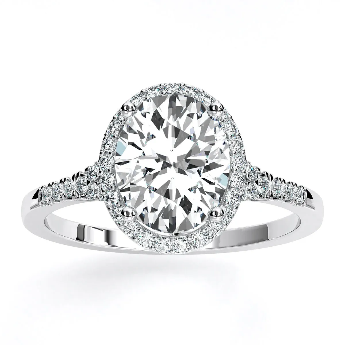 Desert Rose - Oval Lab Diamond Engagement Ring (IGI Certified)