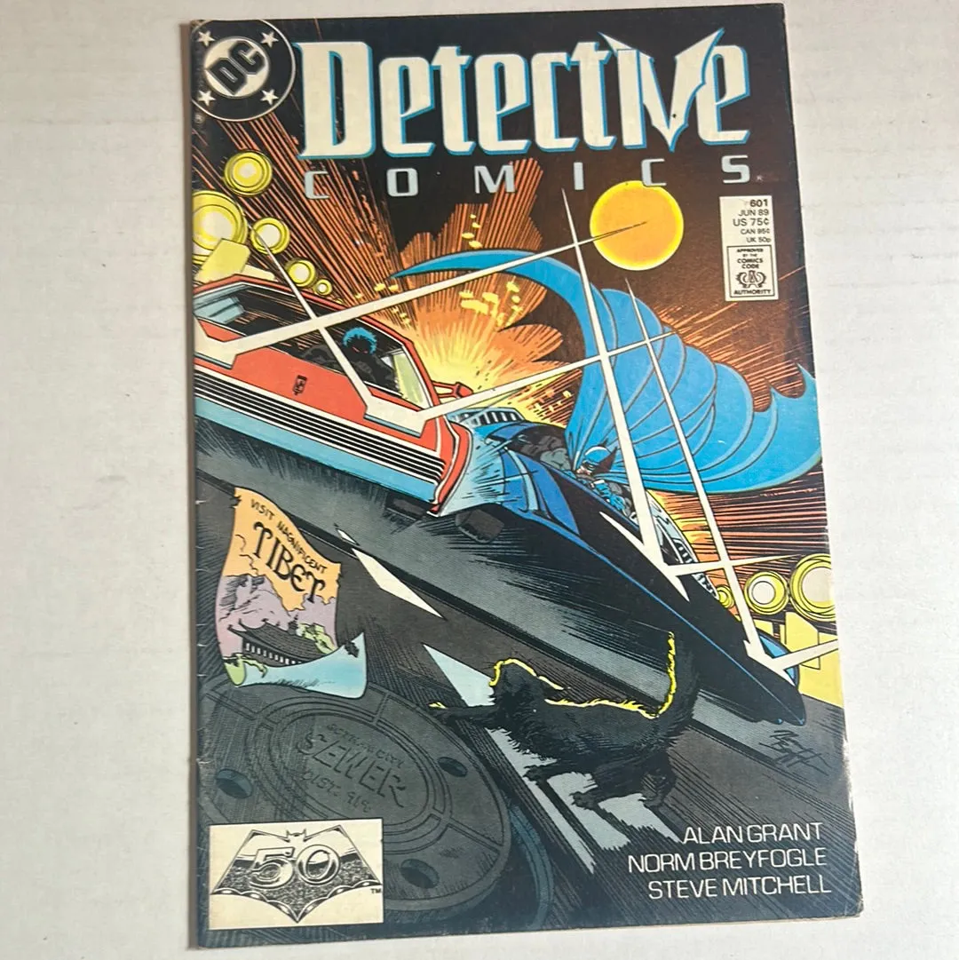 Detective Comics by DC Comics “Visit Magnificent Tibet” No. 601 Comic Books