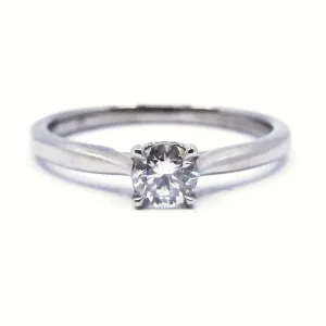 Diamond Solitaire Engagement Ring | Pre-Loved | 18K White Gold