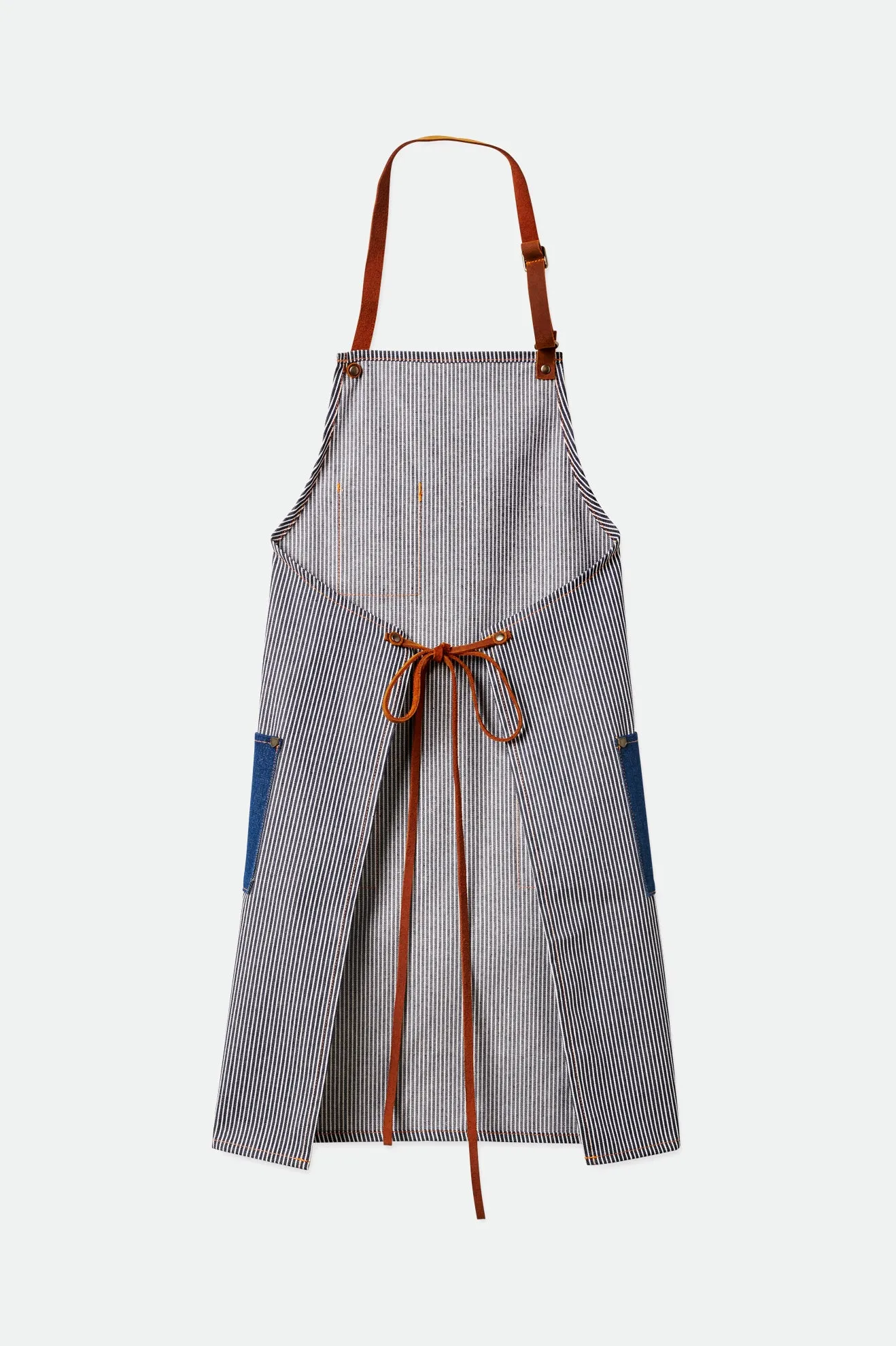 Done Proper Apron - Railroad Stripe/Denim