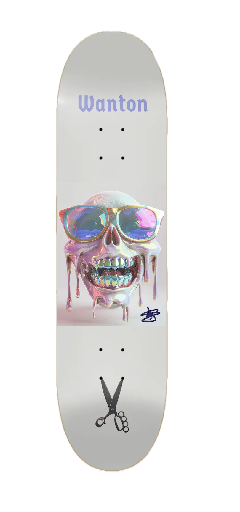 Dripp Skull Skateboard Deck Edition. .001 0f .048