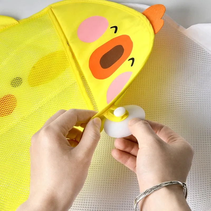 Duck Shape Bathroom Toy Storage Mesh Bag