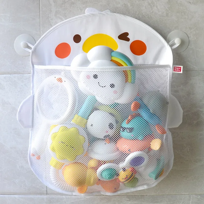 Duck Shape Bathroom Toy Storage Mesh Bag