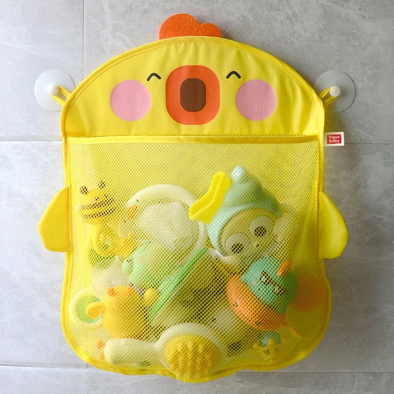 Duck Shape Bathroom Toy Storage Mesh Bag