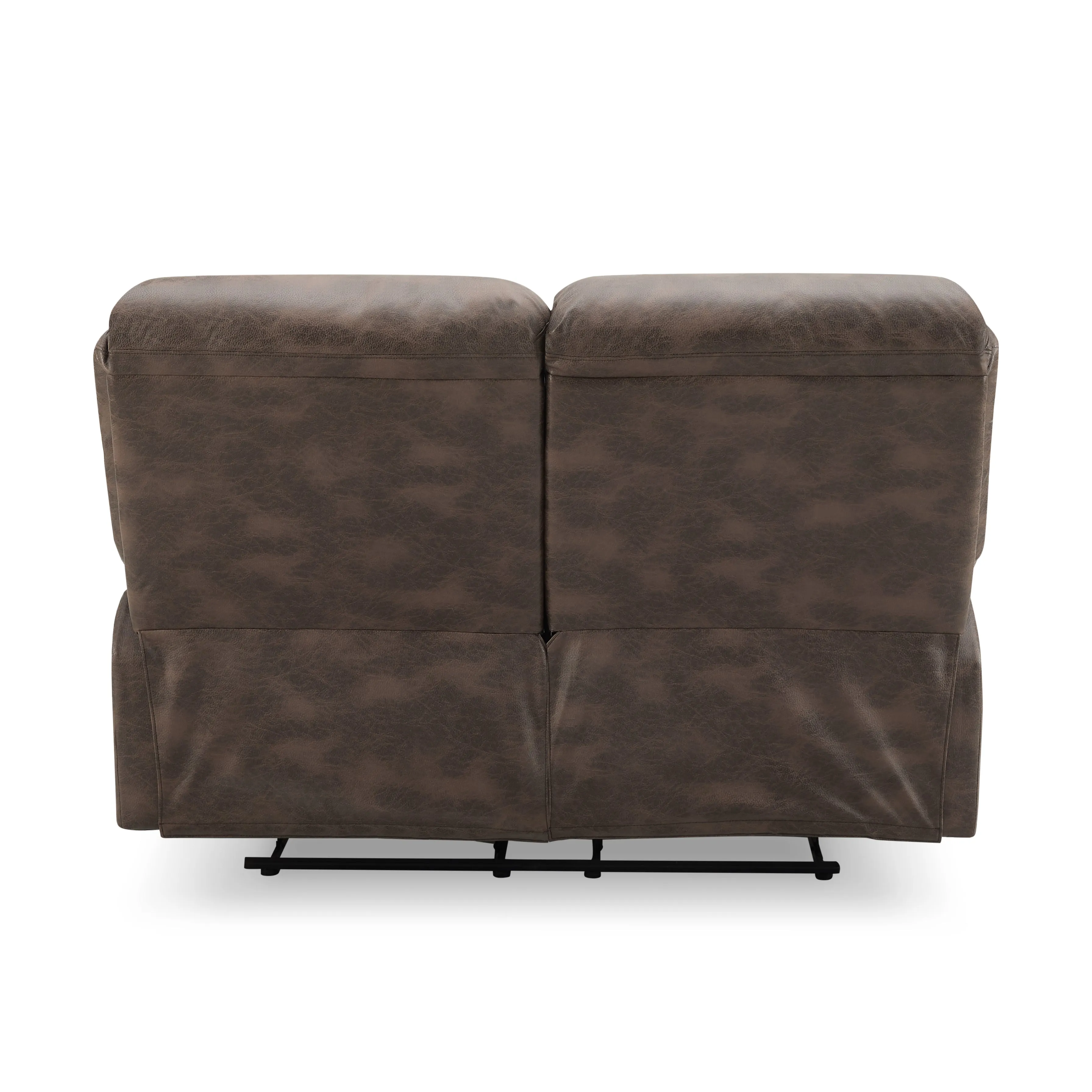 Enoch 2 Seater Recliner Sofa, Brown Faux Leather