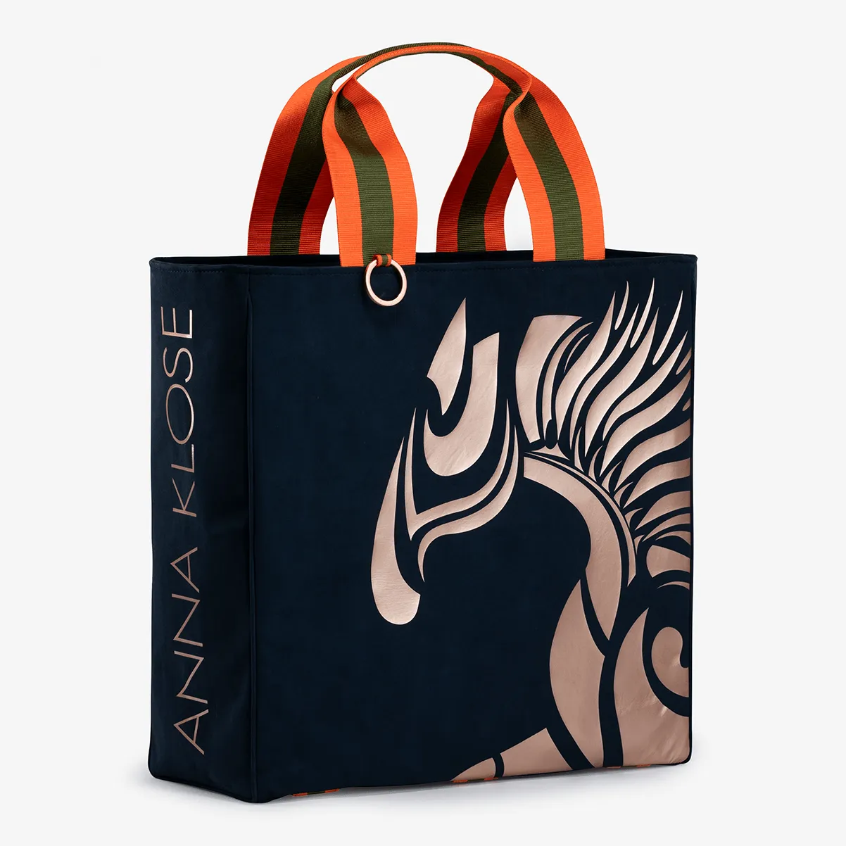 Exclusive All-In Bag "Oxford Blue" with copper print